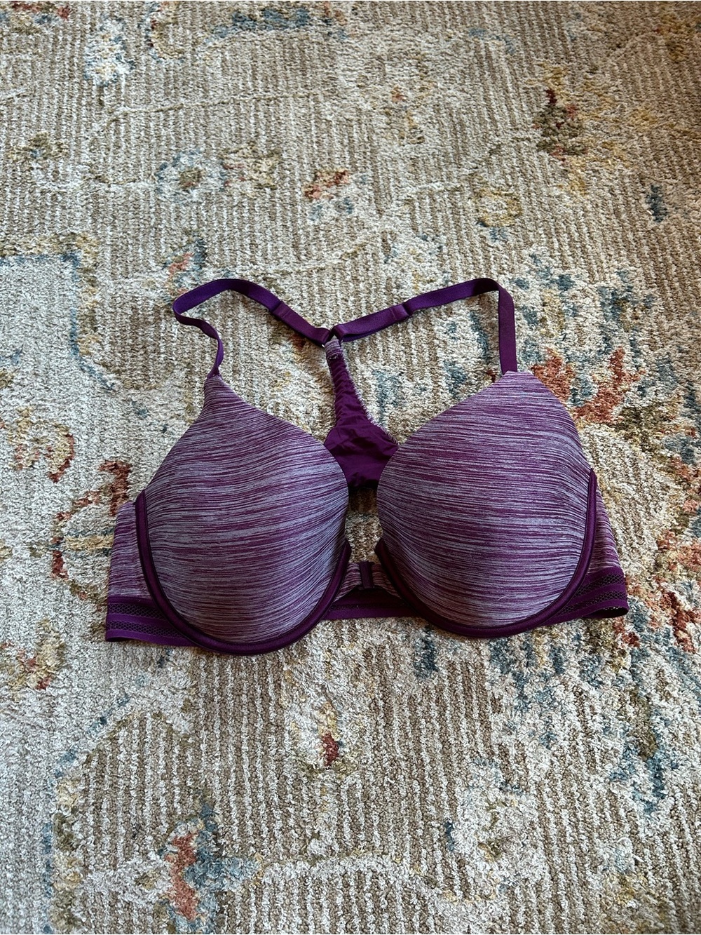 Victoria's Secret Purple Heathered Racerback Bra